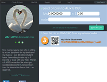 Tablet Screenshot of al3x1s1995.bitcoinwallet.com