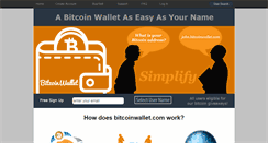 Desktop Screenshot of bitcoinwallet.com
